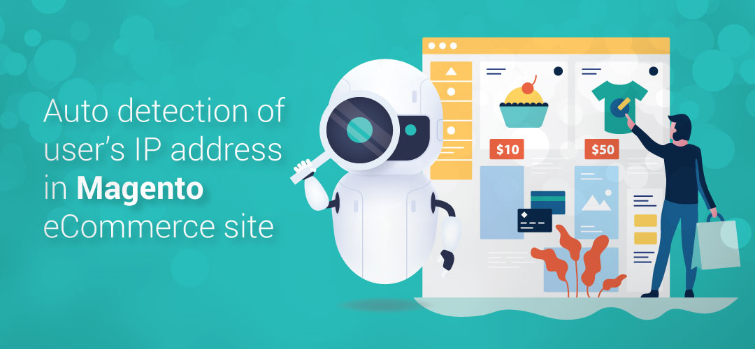 Image showcasing Auto-detection of user's IP address Magento module in eCommerce site