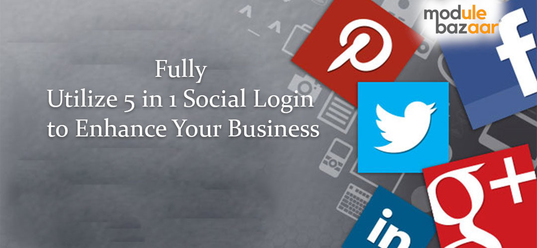 5 in 1 Social Login to enhance business