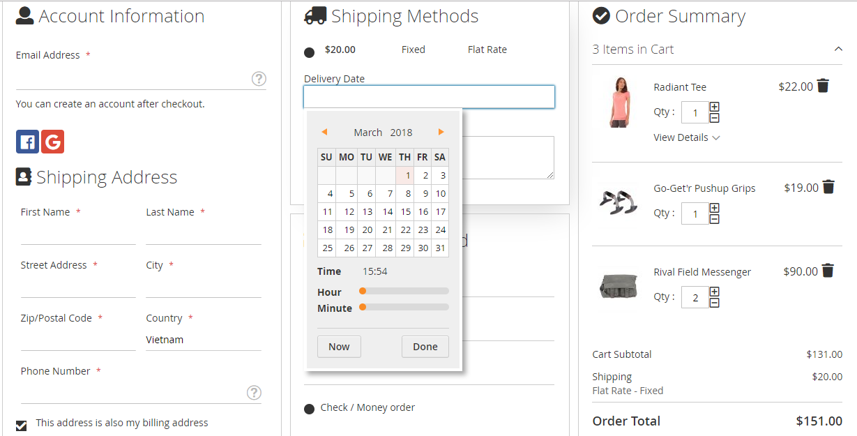 magento 2 one step checkout