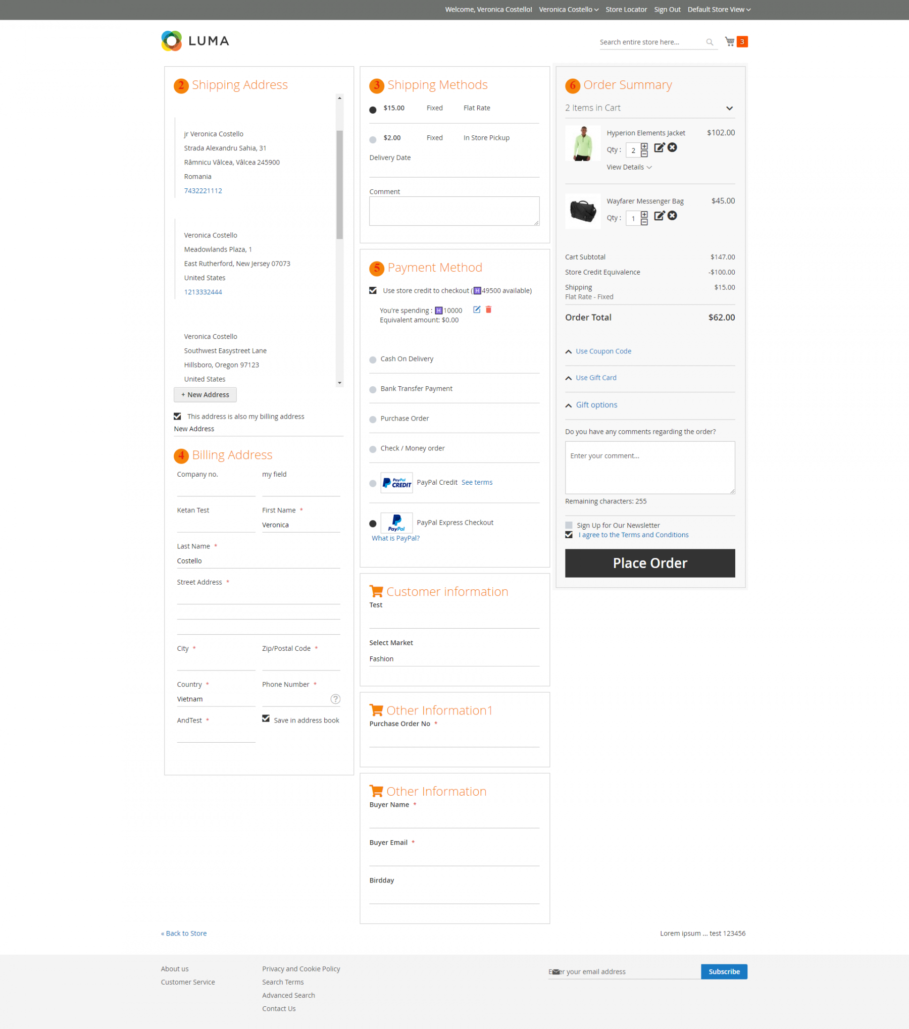 magento 2 one step checkout