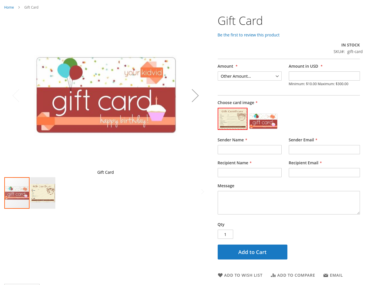 magento 2 gift card extension