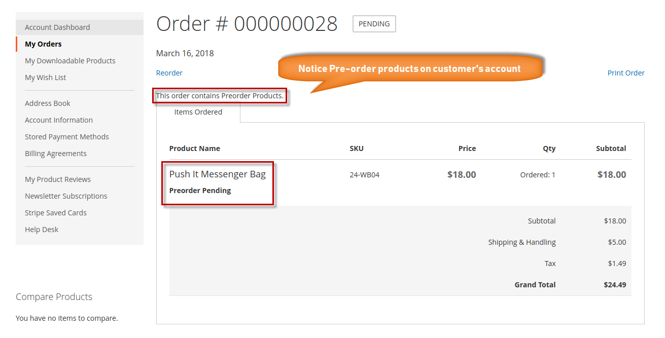 magento 2 preorder extension