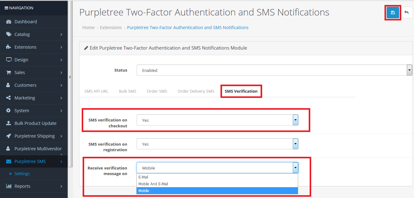 2 Factor Authentication and SMS Notifications