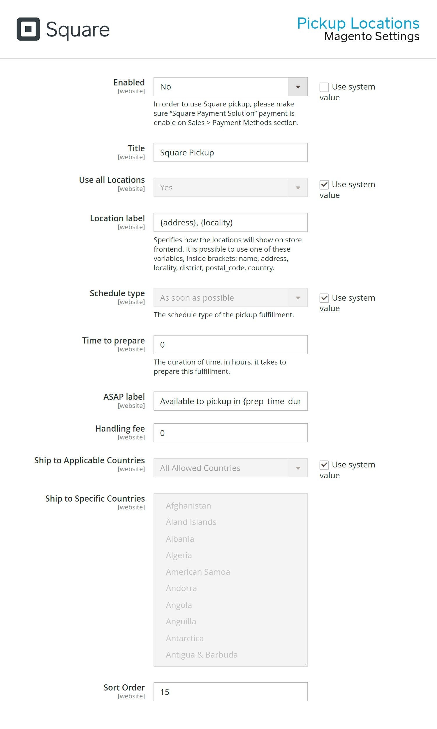 Magento 2 Square Payment Gateway 