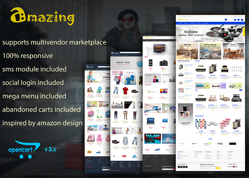 Amazing Responsive Opencart 3 Theme