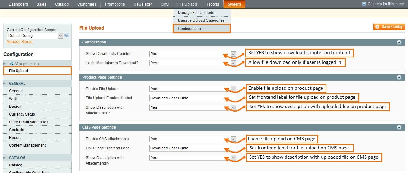 Magento File Upload