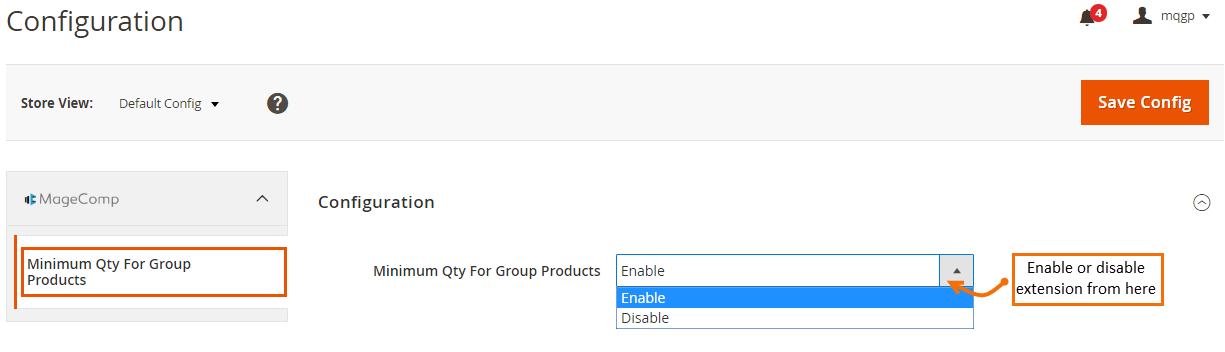 Magento 2 Minimum Quantity of Grouped Products