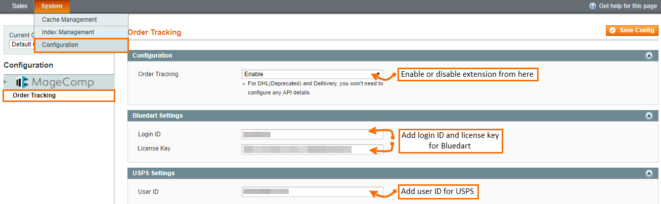 Magento Order Tracking