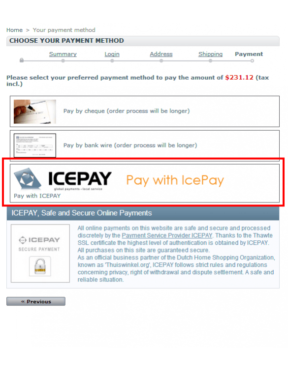 Prestashop Icepay Module