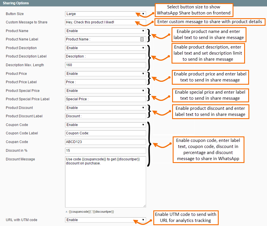 Magento Whatsup Share