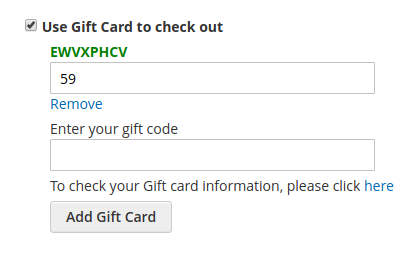 gift card