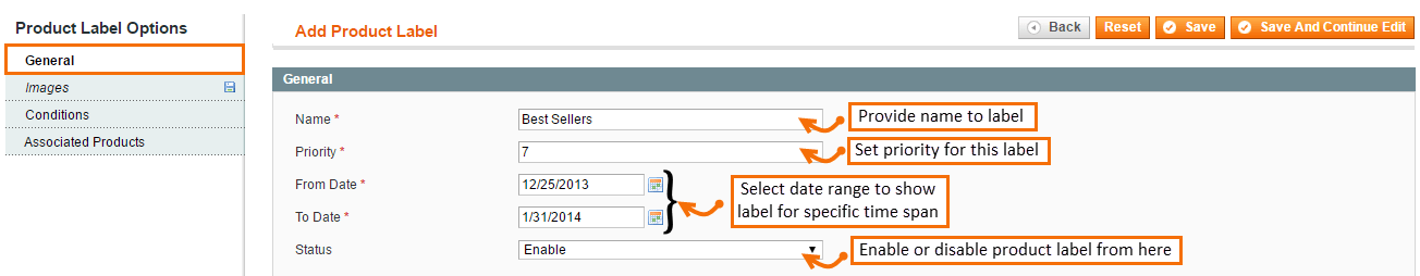 Magento Product Labels 