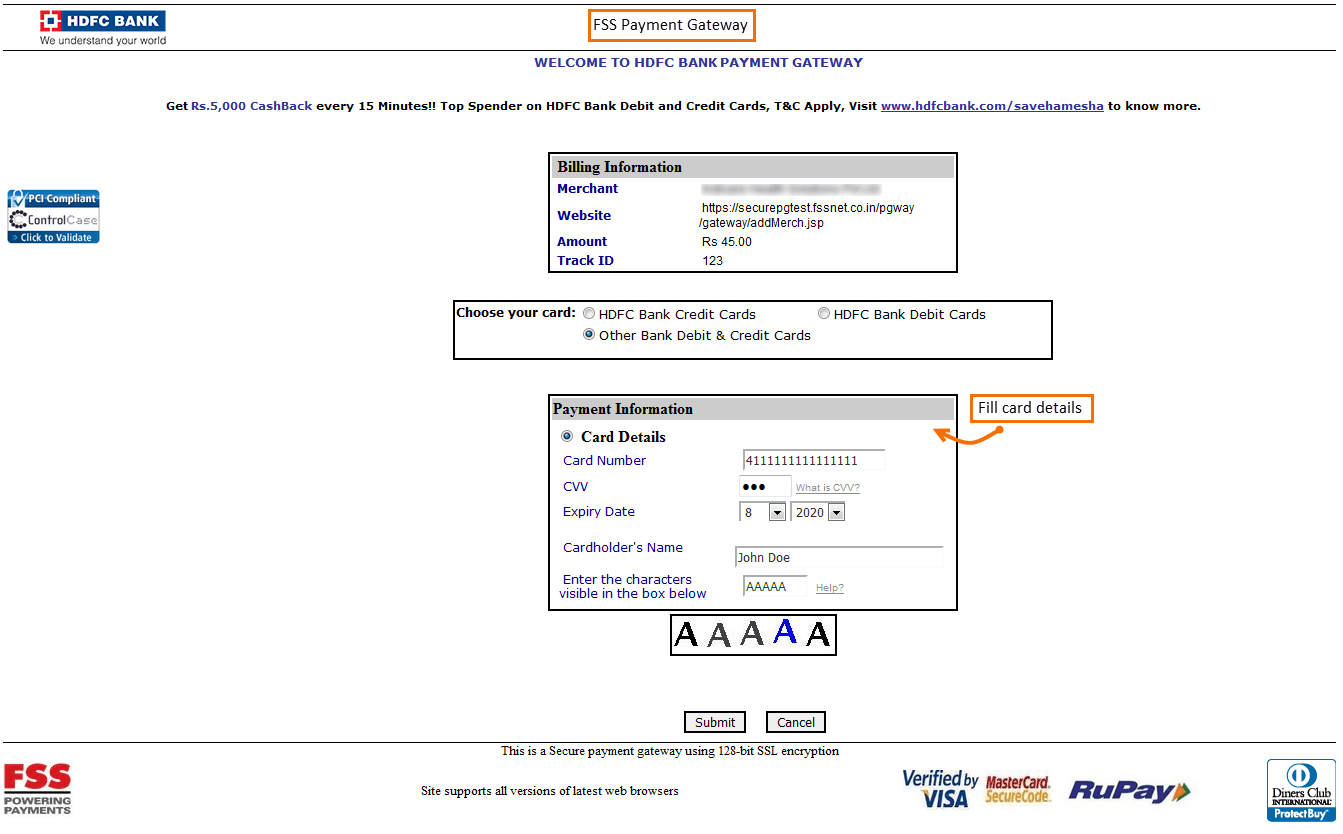 Magento 2 HDFC Payment Gateway 