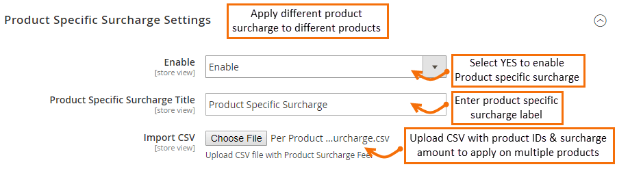 Magento 2 Product Surcharge