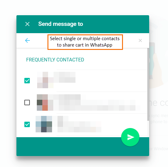 Magento 2 Whatsapp share cart