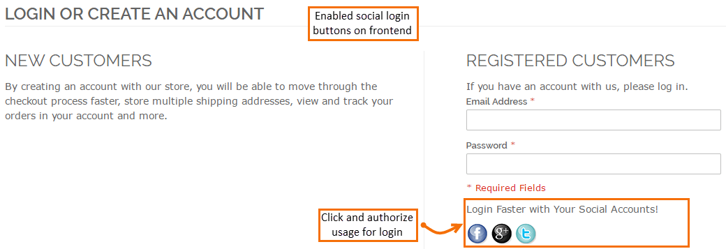 Magento Social Login 