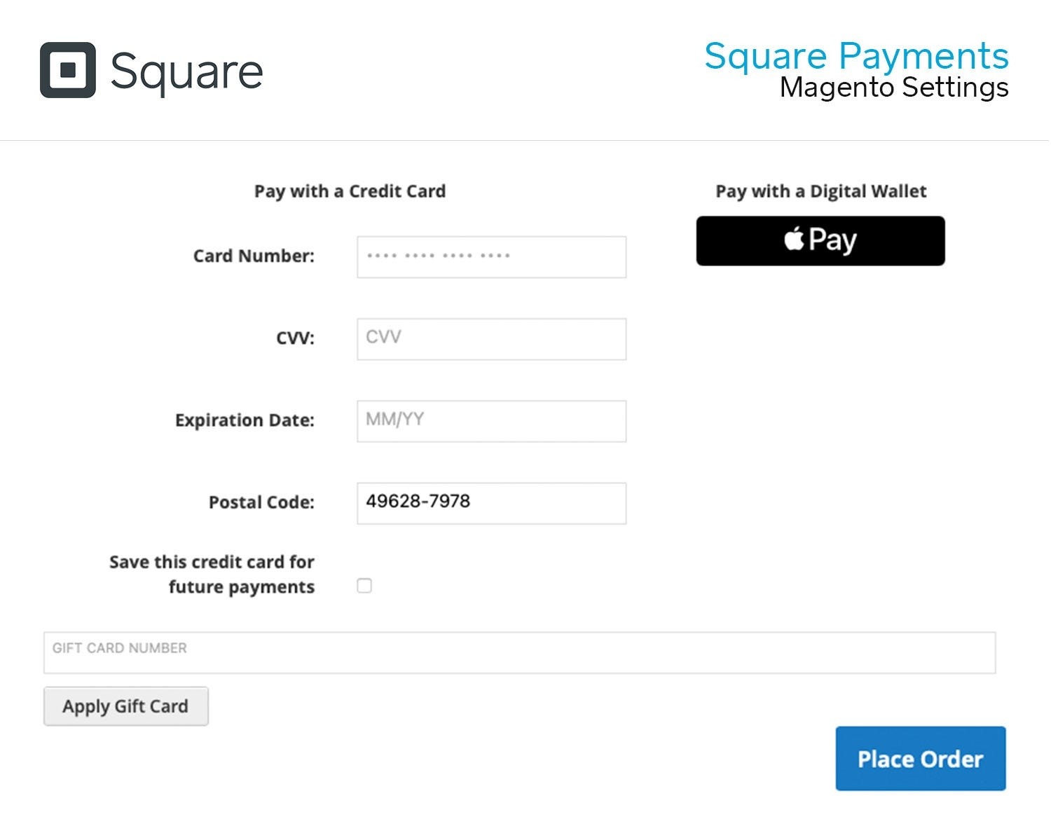 Magento 2 Square Payment Gateway 