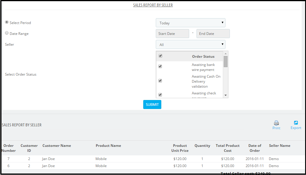 PrestaShop Multi Vendor Marketplace and Dropshipper module