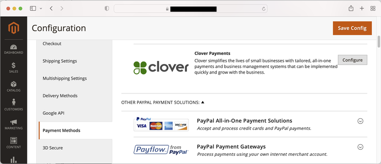 Magento 2 Clover Payment Gateway 