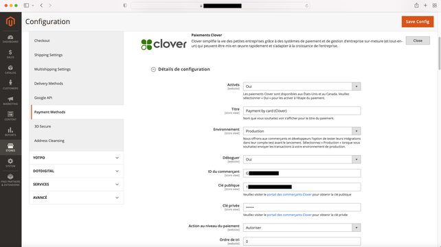 Magento 2 Clover Payment Gateway 