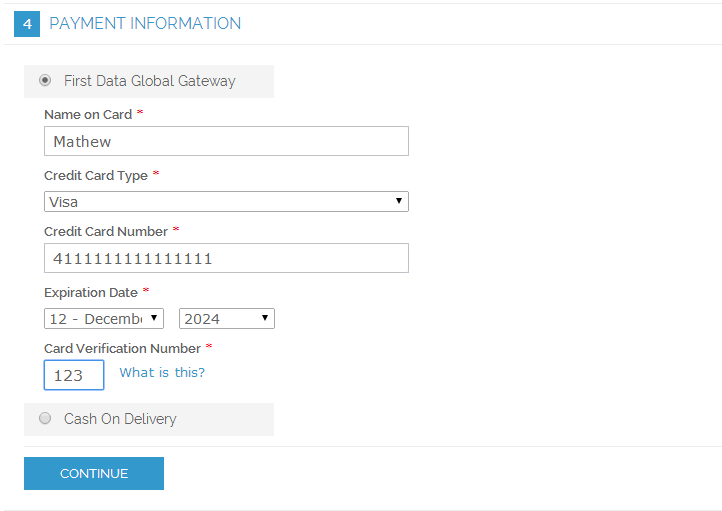 Magento Payeezy First Data GGe4 Extension