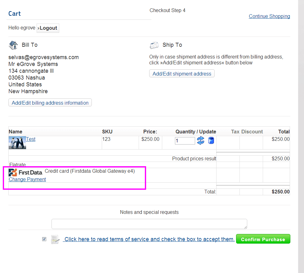 Joomla Virtuemart Payeezy First Data GGe4 Payment