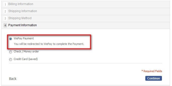 WePay payment gateway