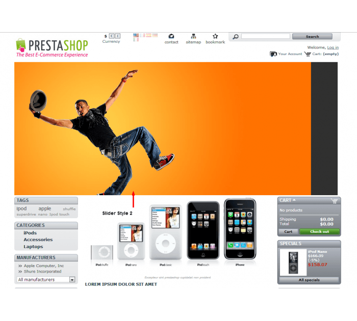 PrestaShop Multi Block Image Slider