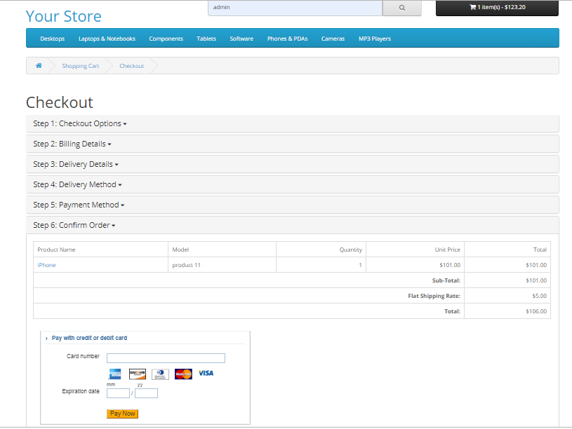 PayPal Payments Advanced Module for OpenCart