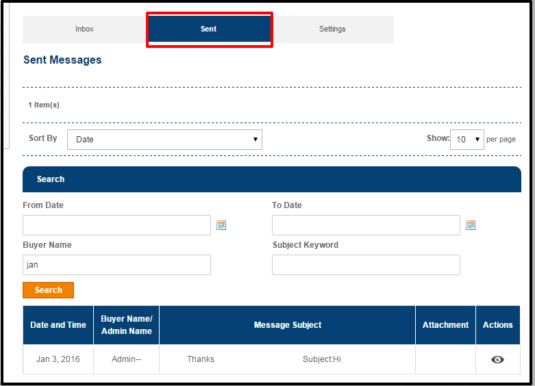 Magento Messaging System