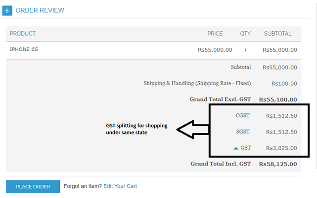 Magento gst extension