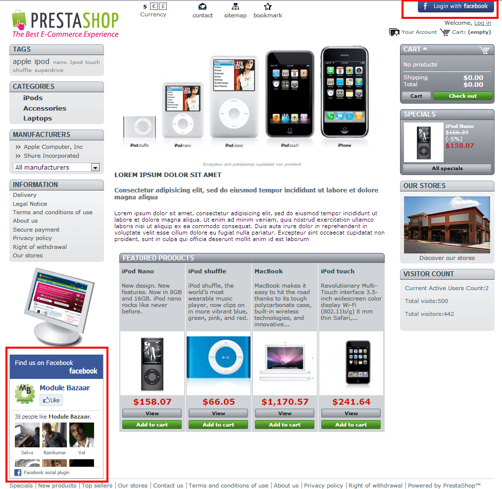 PrestaShop Facebook Complete pack Module