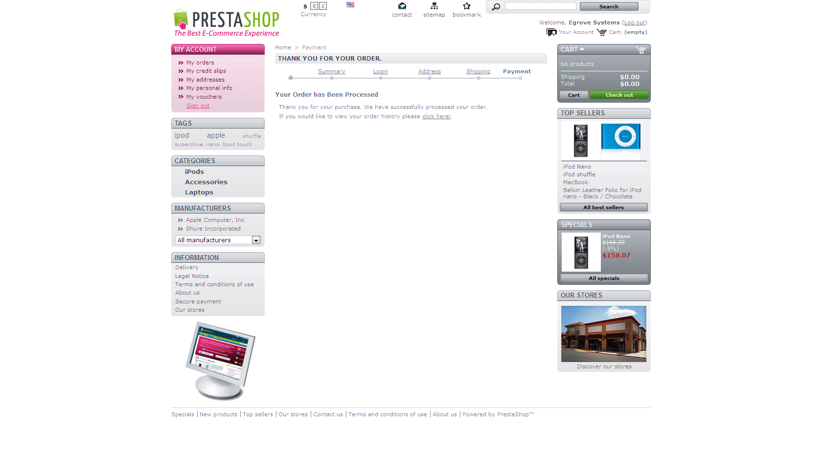 PrestaShop Authorize.Net payment module