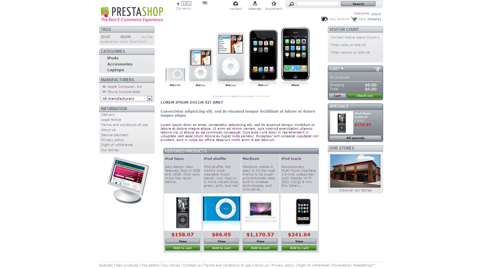 Prestashop Visitor Counter