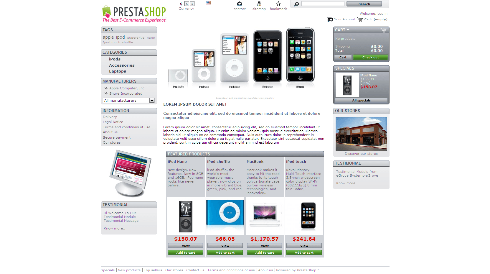 PrestaShop Testimonial module