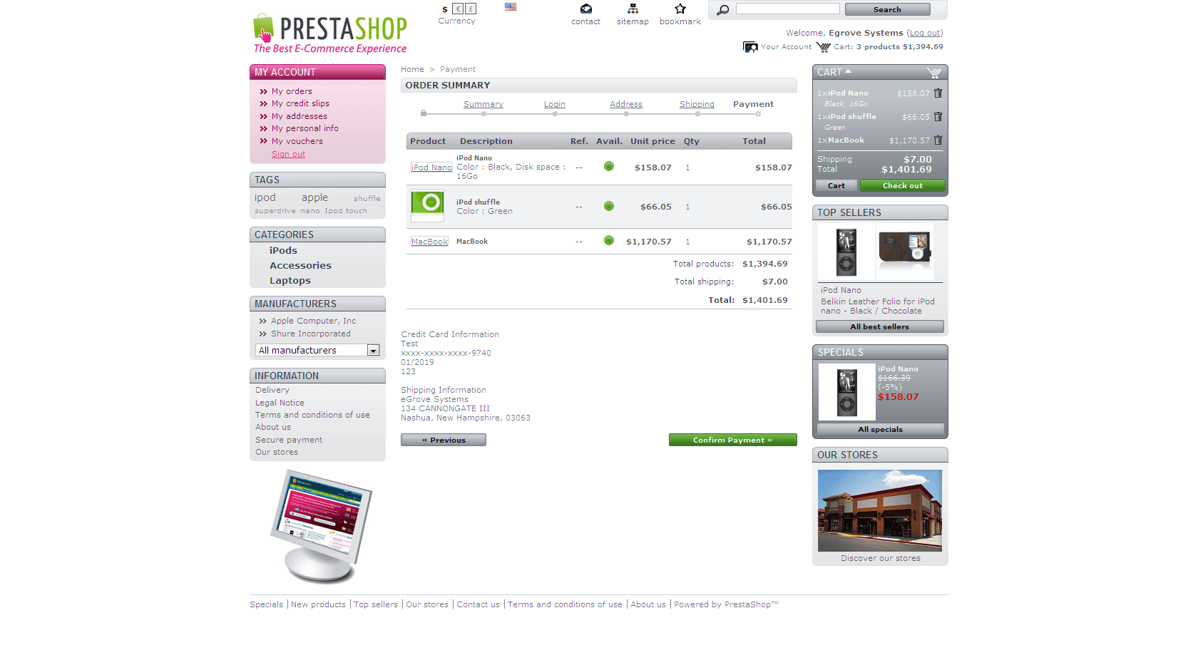 PrestaShop Authorize.Net payment module