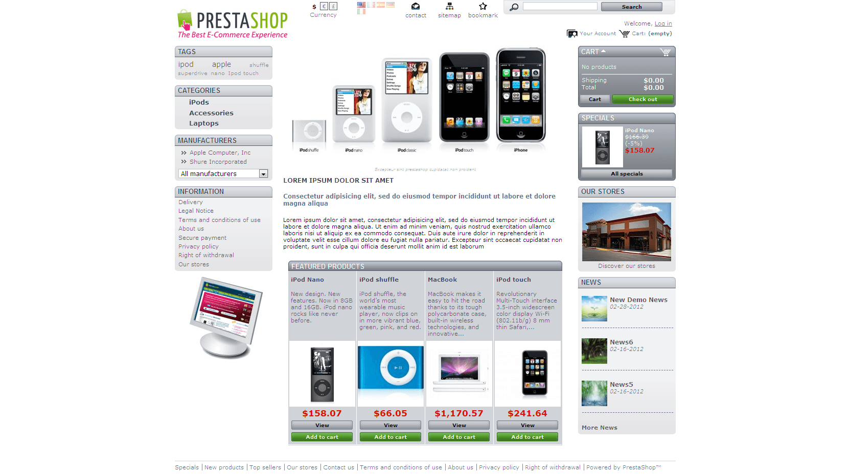 PrestaShop News Management Module