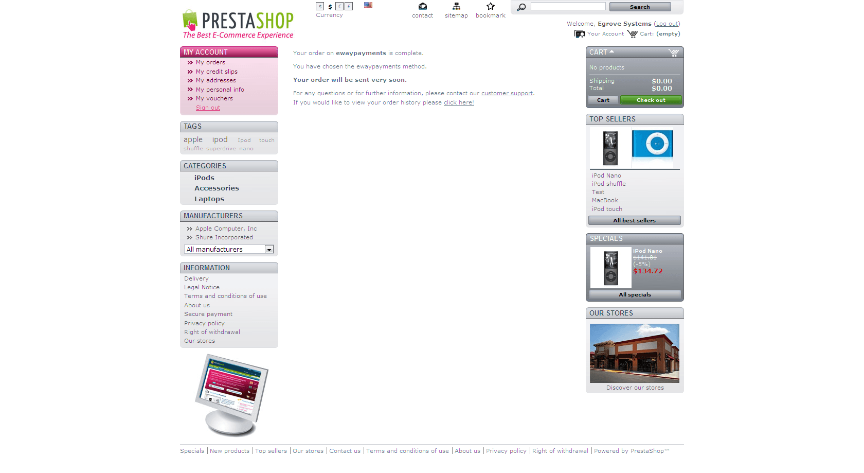 PrestaShop eWay Payments Australia