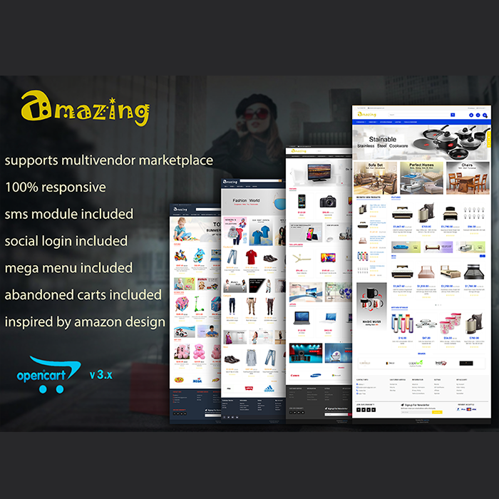 Amazing Responsive Opencart 3 Theme