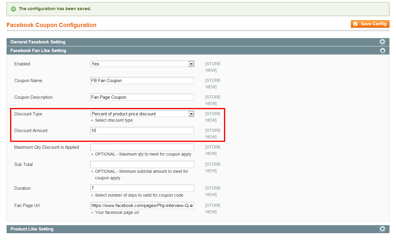 get magento percentage discount 2 Extension Marketplace Coupon Magento  Magento Facebook