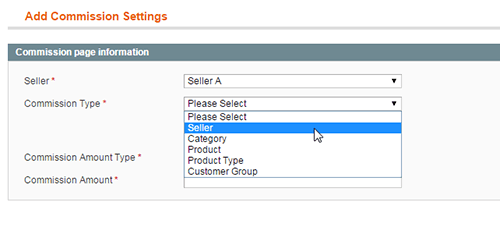 Marketplace 5 Types of Fixed/Percentage Based Commission